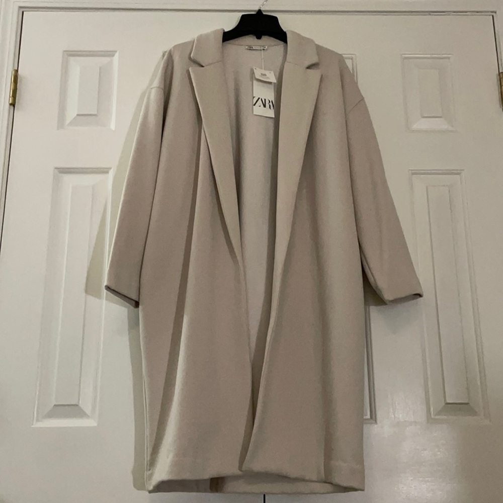 NWT ZARA long coat size small